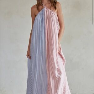 By Together Red, White & Blue Stripe Maxi Skirt